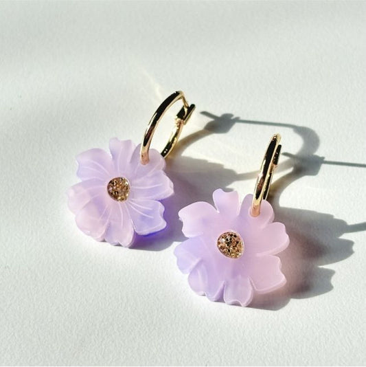 Wildflower Earrings - Lavender