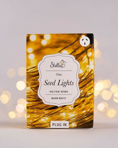 Silver Seed Lights - 10m
