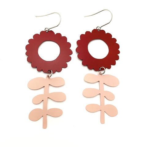 Cherry + Fairy Floss Dangle Earrings