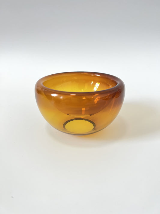 Handblown Glass Mini "Fulvio" Bowl - Amber