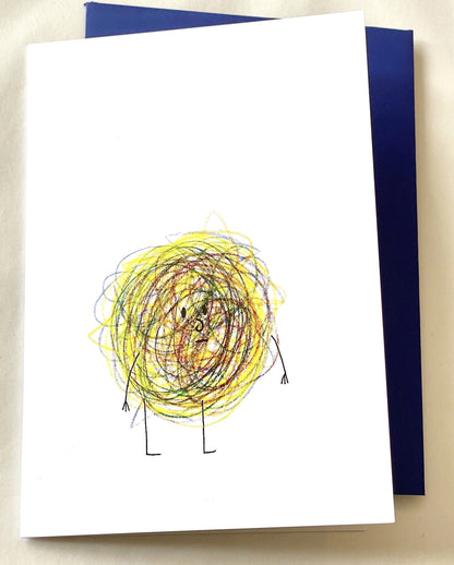 Deliberate Scribble -  Illustrated Card by Jemimadidit