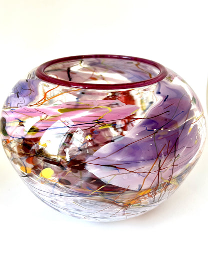 Shard Glass 'fish' bowl - Violet