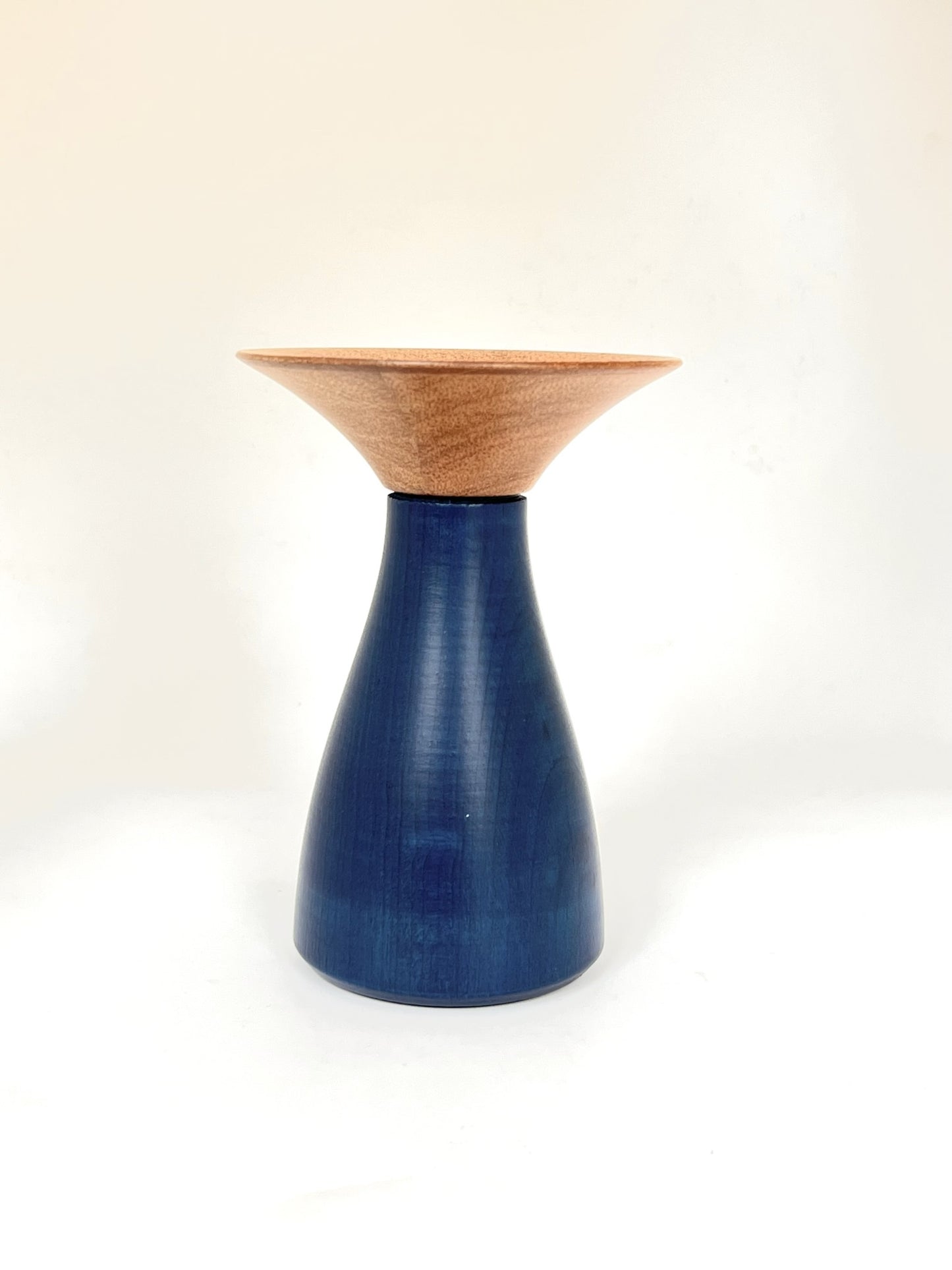 Rimu Tulip Vase - Petrol Blue