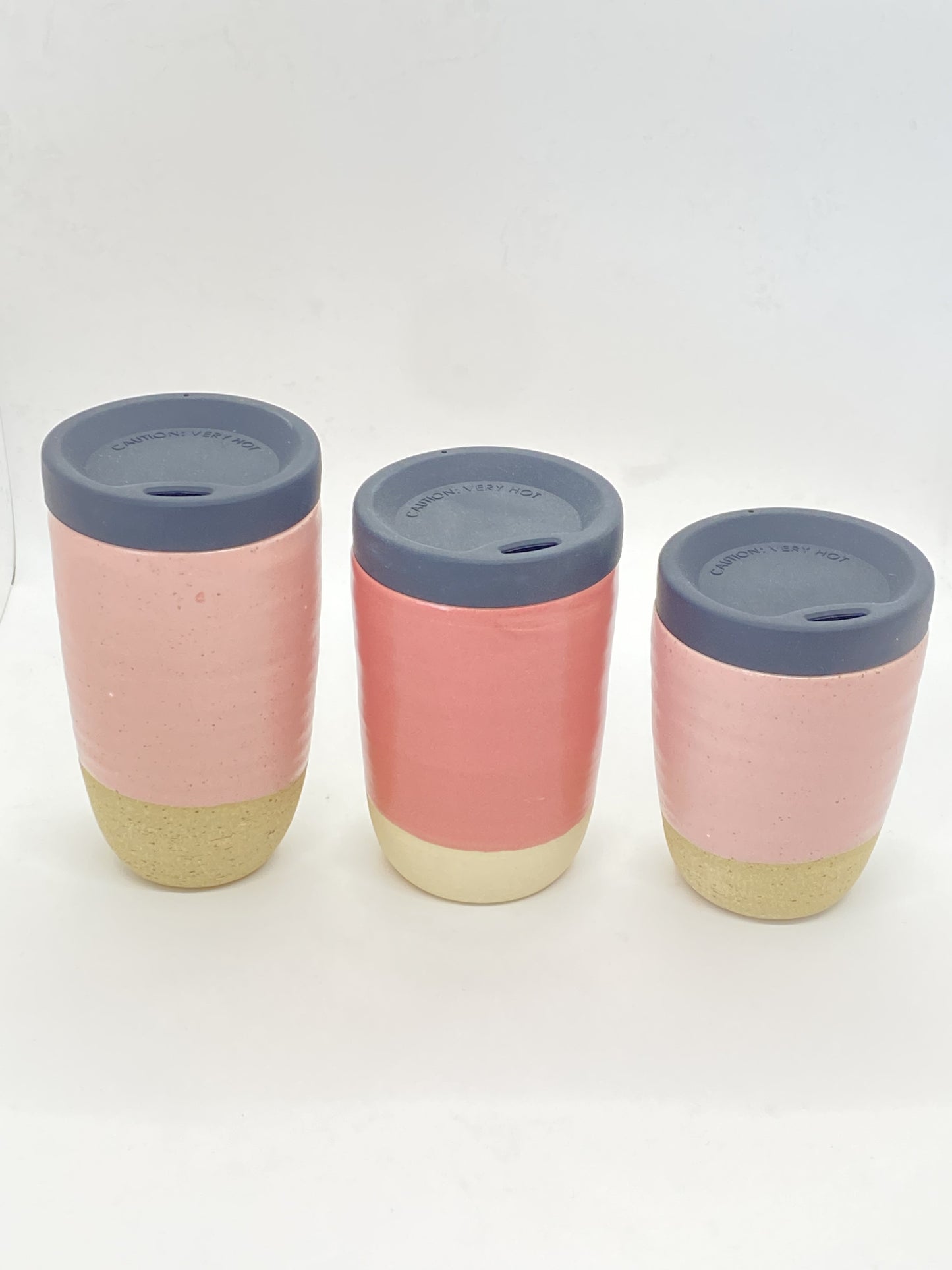 Ceramic Takeaway Cup - Donut Pink