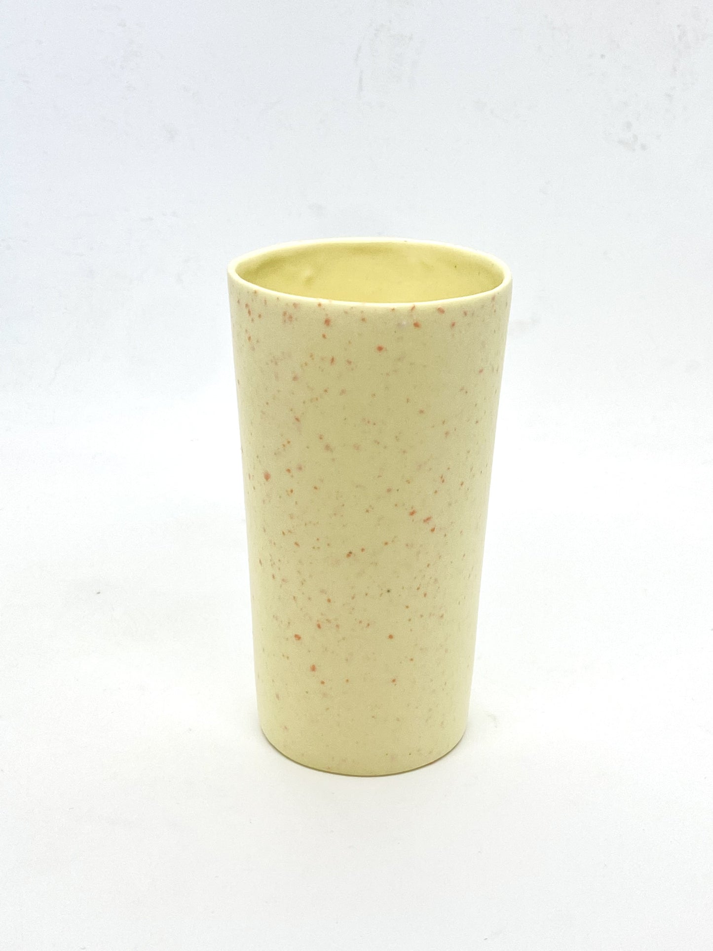 Yellow / Pink Sprinkle Ceramic Tumbler