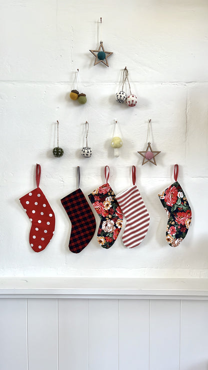 Handmade Christmas Stocking - Mini