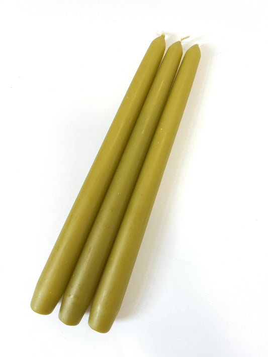 Mustard Venetian Tapered Candle - 250mm