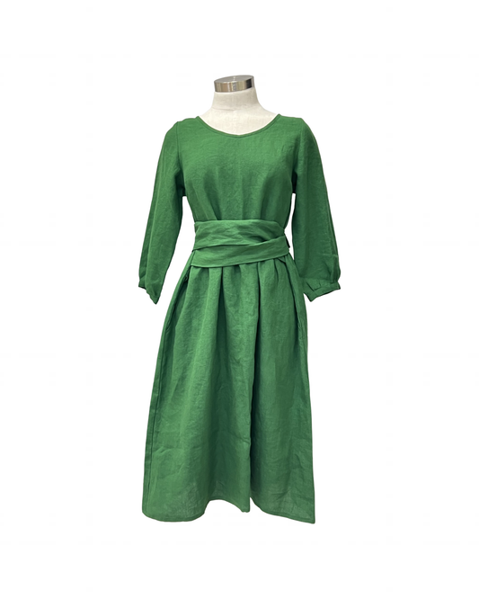 Long Sleeve Mollie Dress - Evergreen