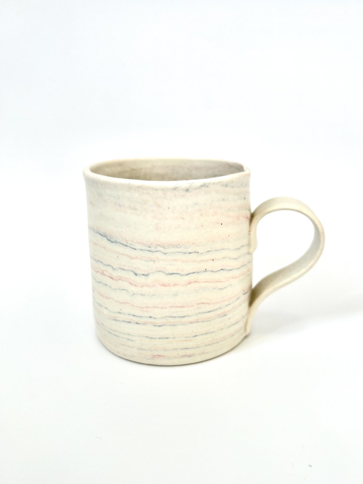 Ceramic Nerikomi Mug - Large - Pastel Rainbow