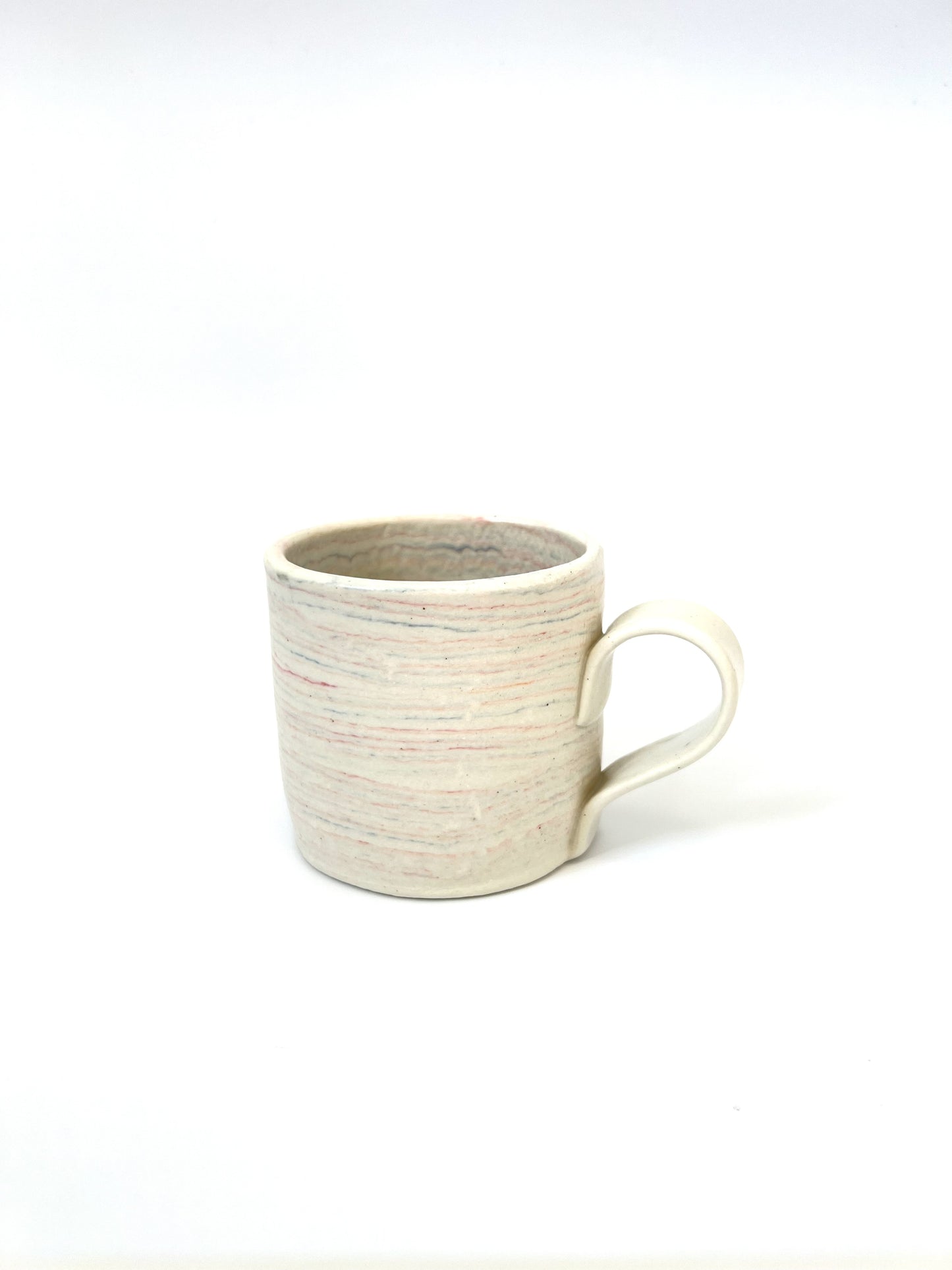 Ceramic Nerikomi Mug - Medium - Pastel Rainbow