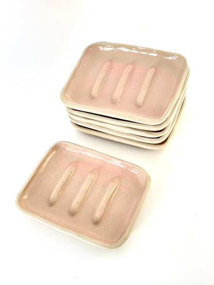 Ceramic Soap Dish - Blush Pink