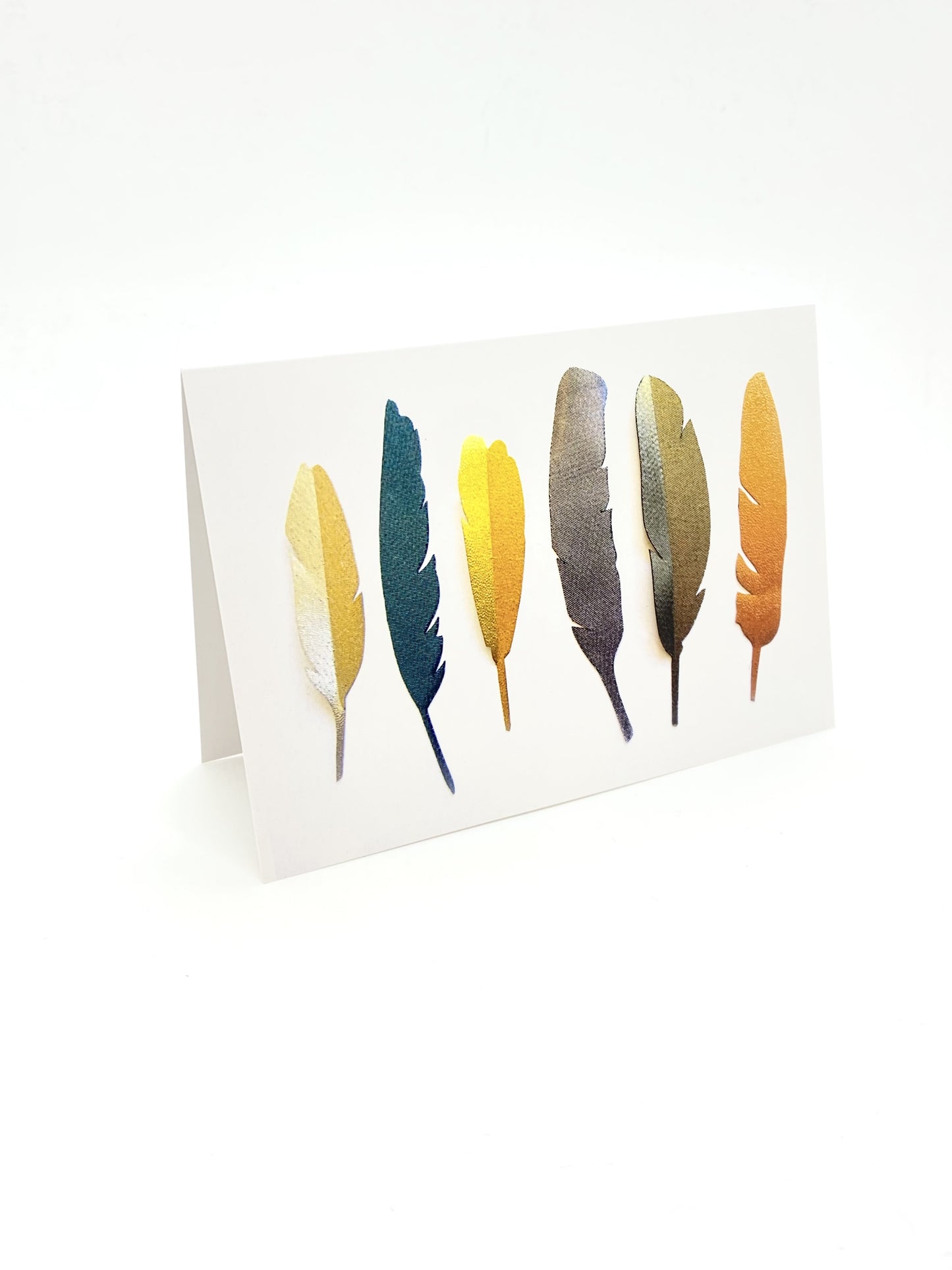 Card - Fabric Feathers