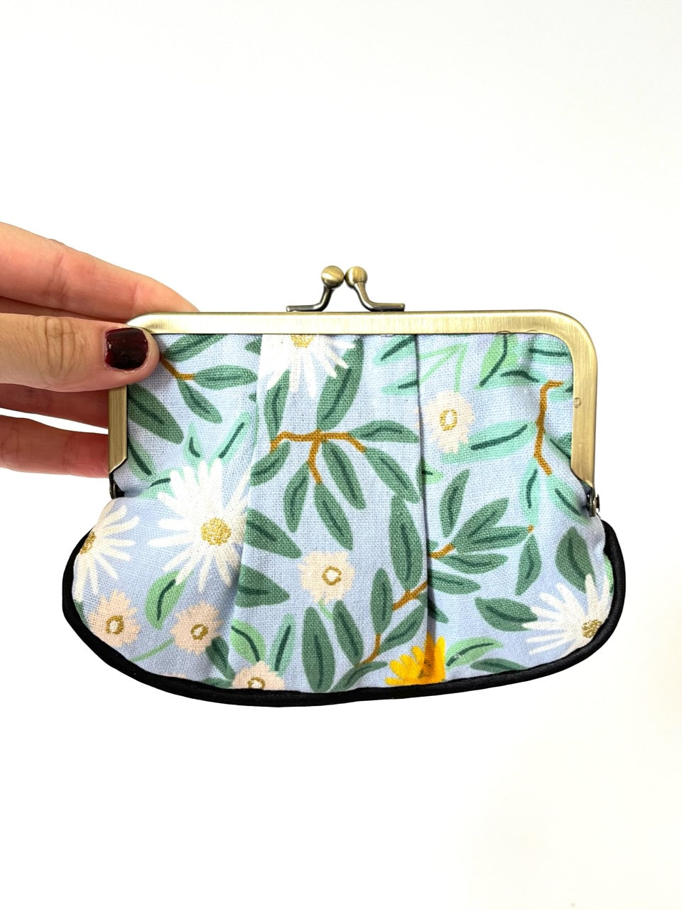 Pleat Coin Purse - Daisy Fields, Blue