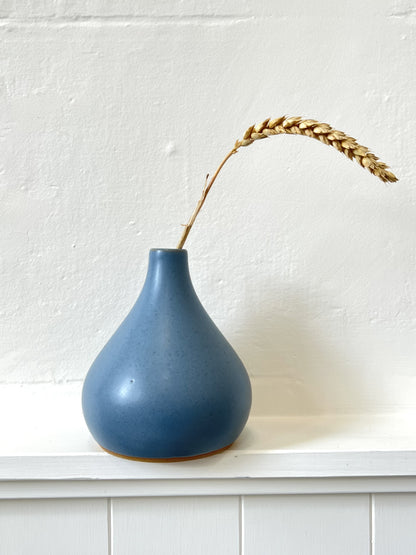 Handmade Ceramic Vase - 14cm - Blue