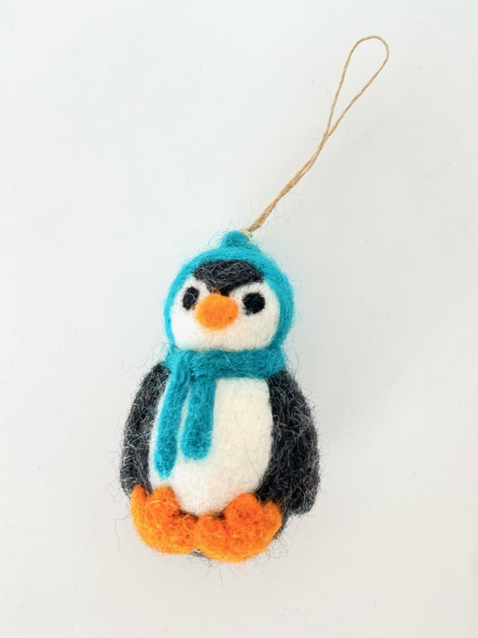 NEW Felted Penguin - Teal