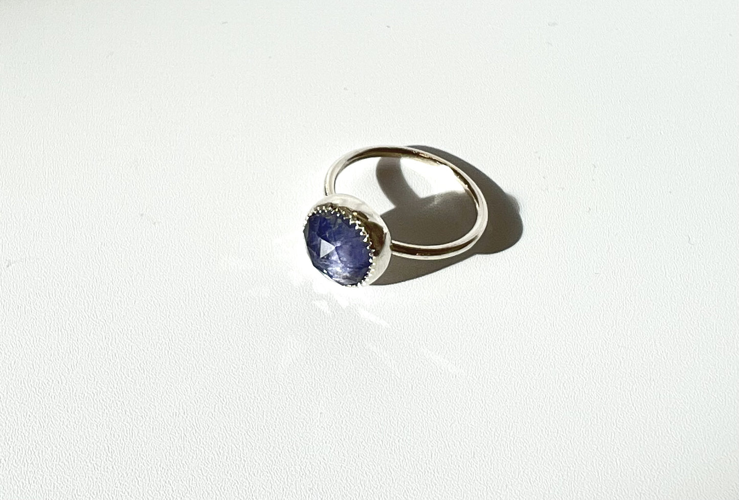 Iolite Ring - Sterling Silver - Size Q