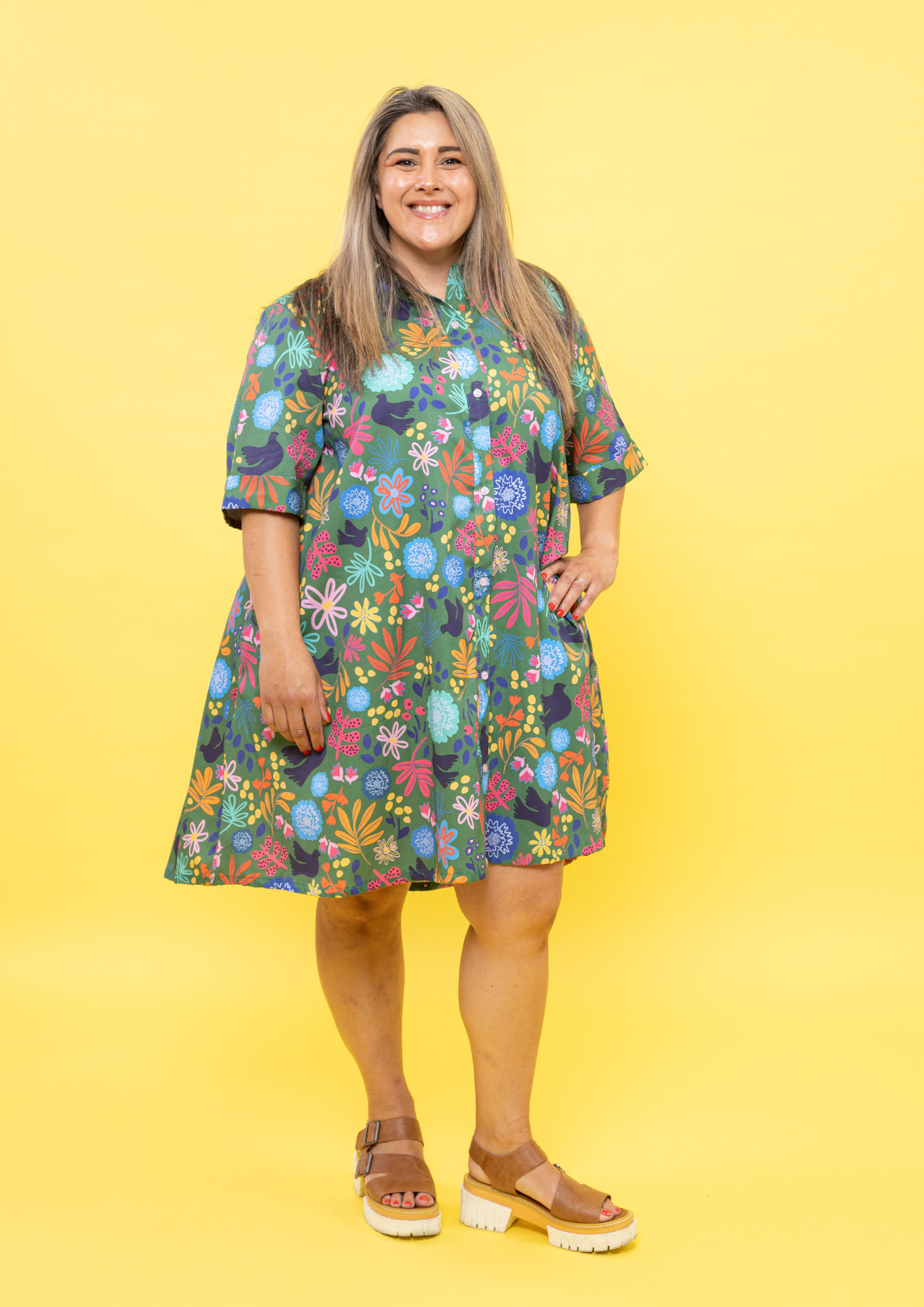 Jolie Shirt Dress - Whimsy