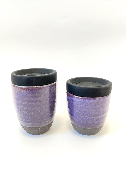 Ceramic Takeaway Cup - Deep Purple ‘Grape’