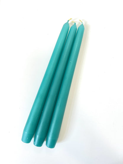 Turquoise Venetian Tapered Candle - 250mm