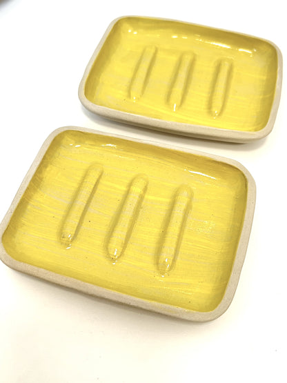 Ceramic Soap Dish - Yellow