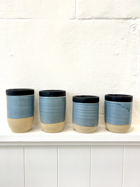 Ceramic Takeaway Cup - Blue Denim