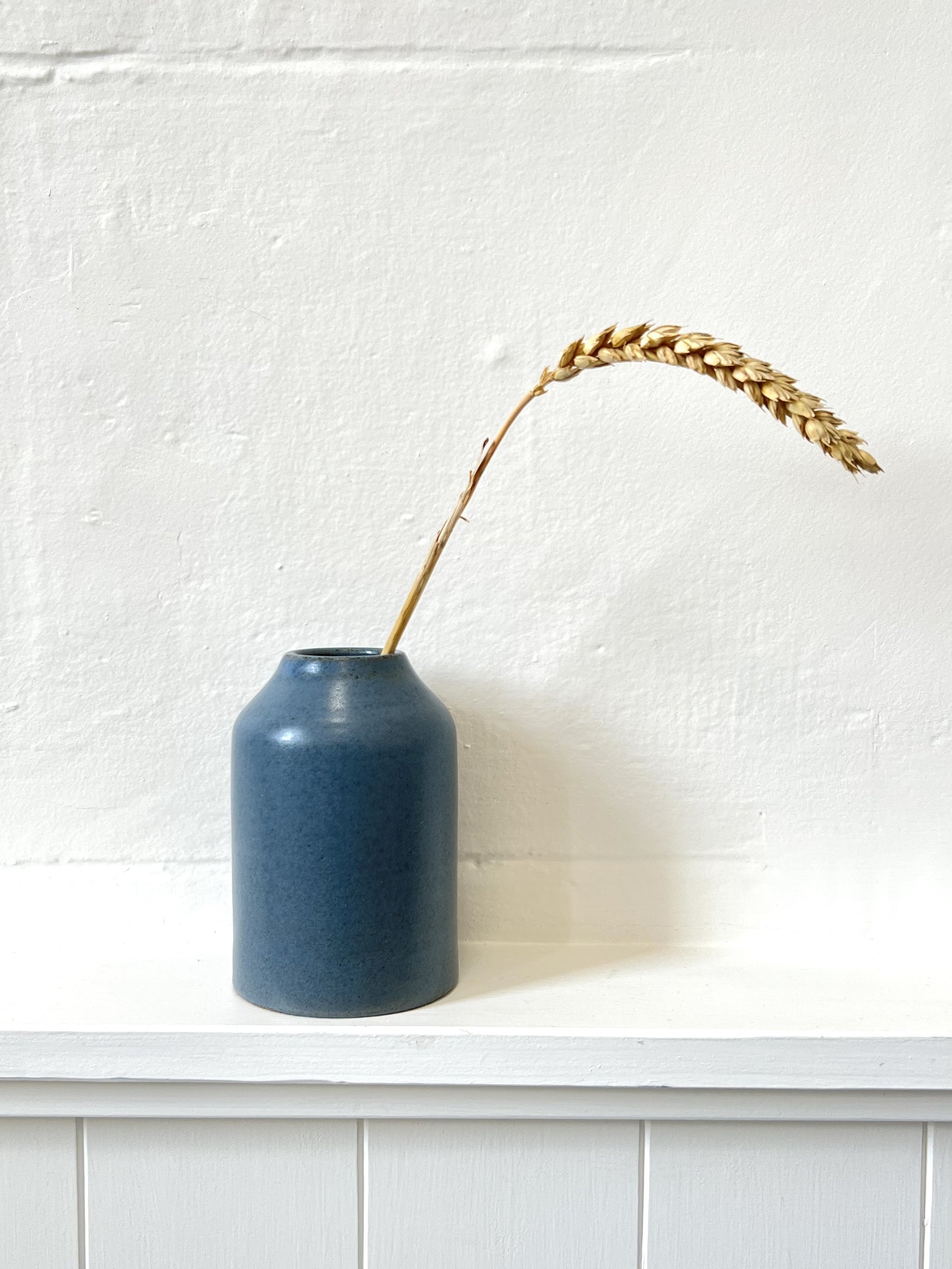 Handmade Ceramic Vase - 10cm - Blue