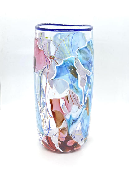Shard Cylinder Vase - Grinter Glass