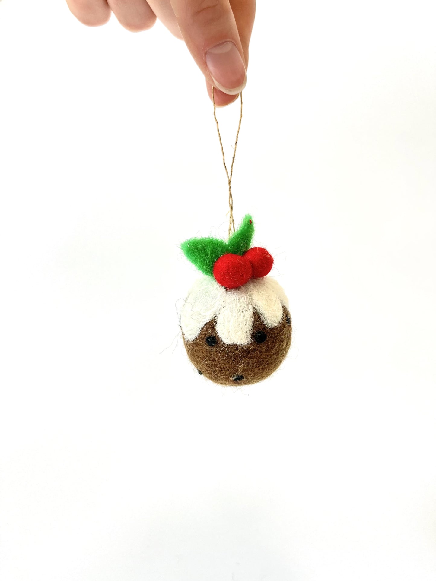 Felt Christmas Pudding Decoration