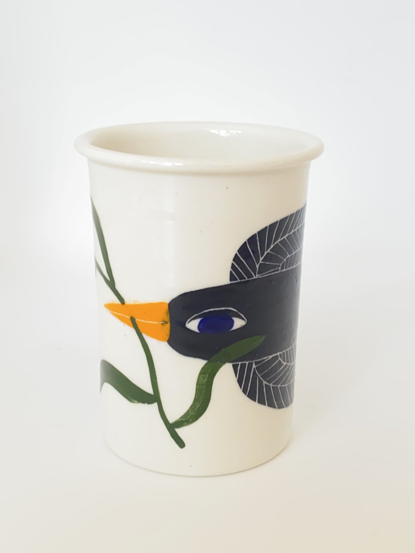 Ceramic Cups by Studio Soph - Black Bird