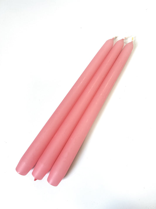 Pink Venetian Tapered Candle - 250mm