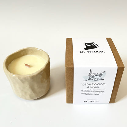 Scented Candle - Cedarwood and Sage