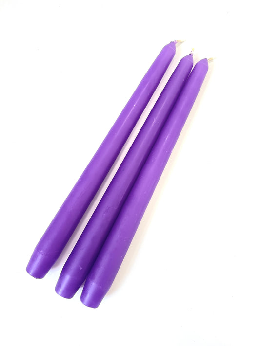 Lilac Venetian Tapered Candle - 250mm