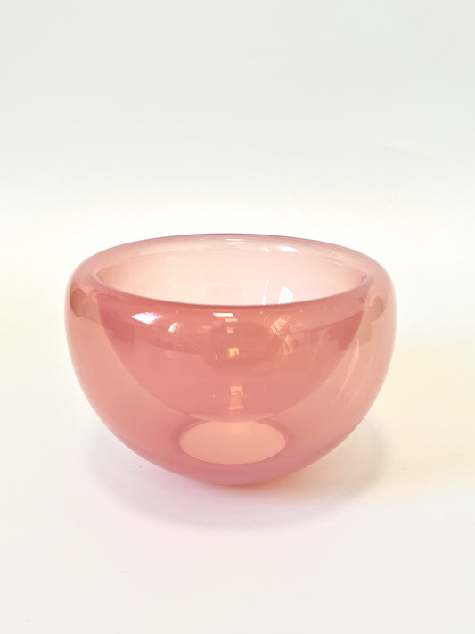 Handblown Glass Mini "Fulvio" Bowl - Hot Pink