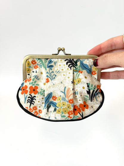 Pleat Coin Purse - Meadow Natural