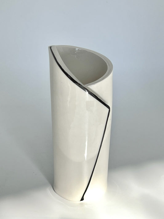 Fine Line Ceramic Vase