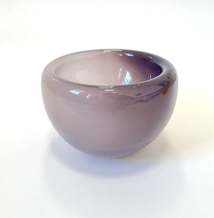 Handblown Glass Mini "Fulvio" Bowl - Dusky Purple Opal