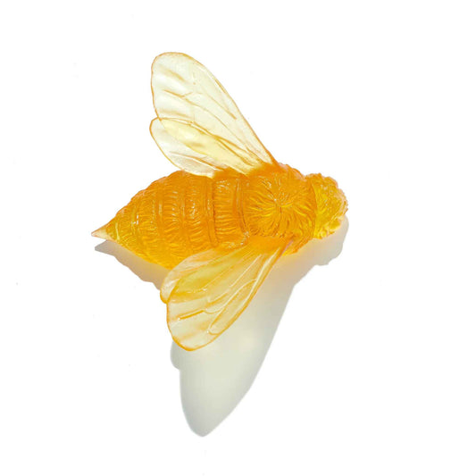 Bee - Yellow - Glass artwork by Luke Jacomb