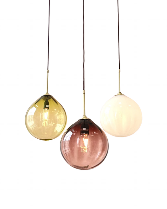 Triple 'Dodici' Pendant Light + Ceiling Rose - made to order