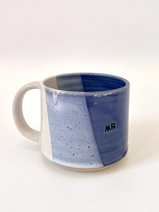 Ceramic "Mr." Mug - Royal Blue