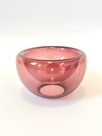 Handblown Glass Mini "Fulvio" Bowl - Aubergine