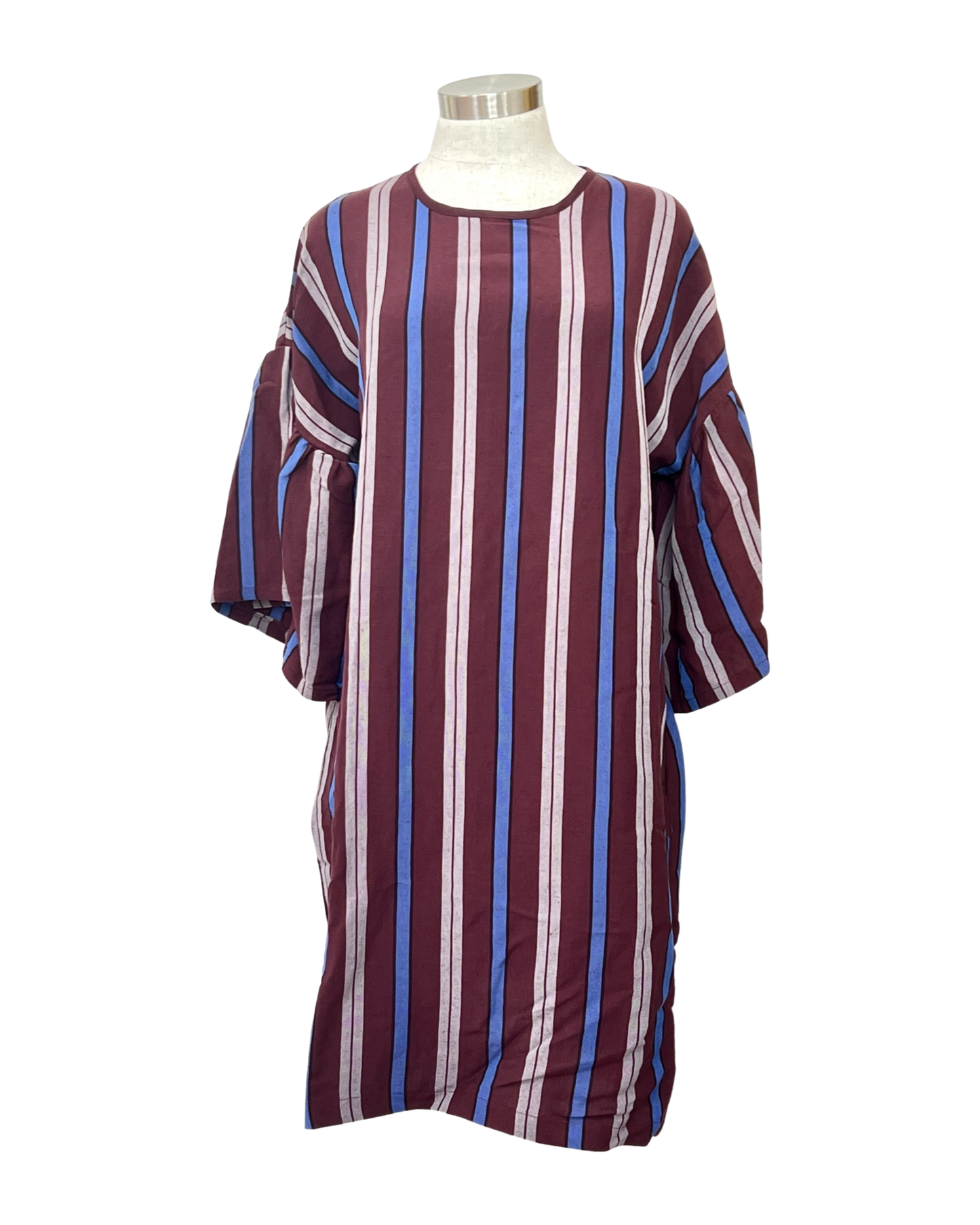 Ophelia Dress - Linen Stripe