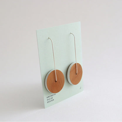 Matai Disc Earrings - White