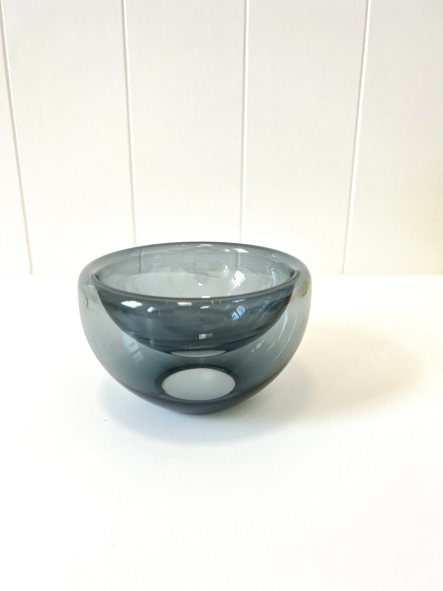 Handblown Glass Mini "Fulvio" Bowl - Grey