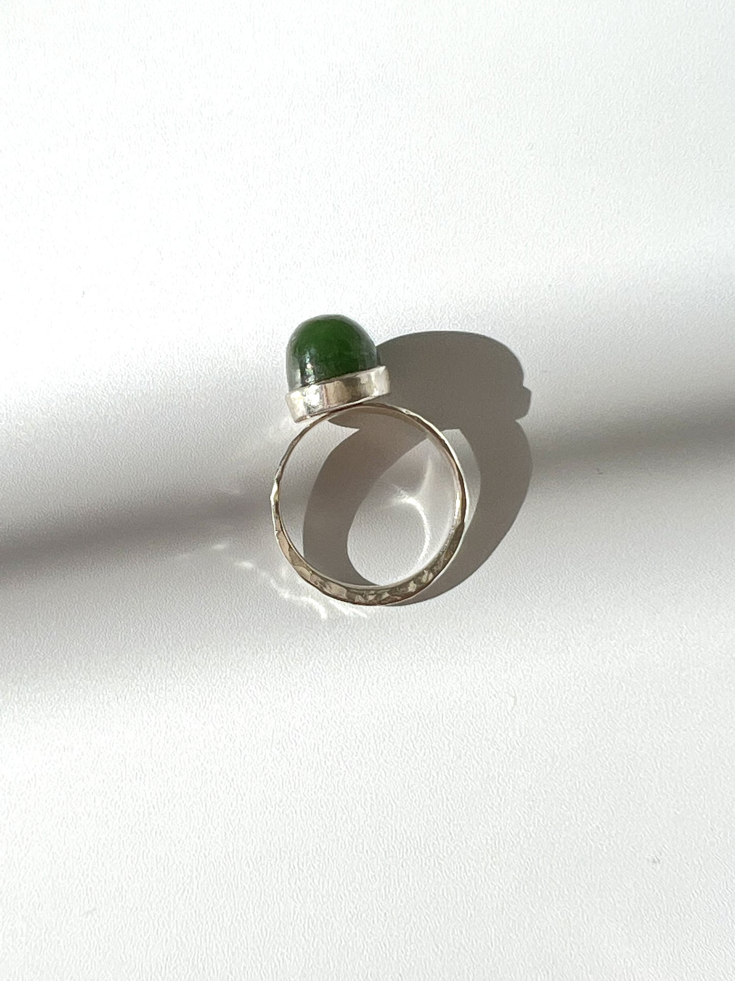 NZ Jade & Stirling silver ‘Bump Ring’ (RI-BU1)