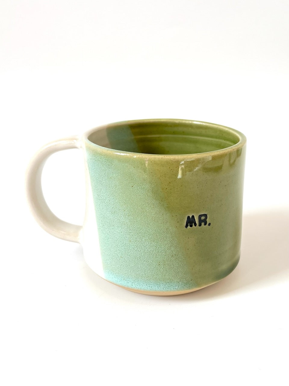 Ceramic "Mr." Mug - Green