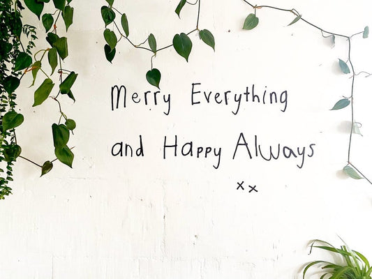 Christmas Wall Wishes ("Merry Everything and Happy Always")"
