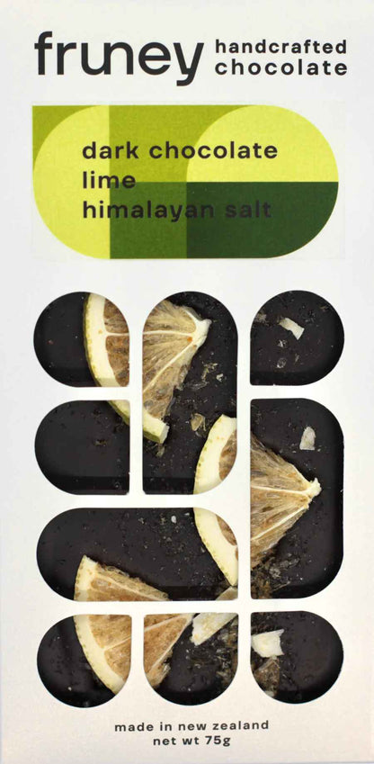 Dark Chocolate, Lime & Himalayan Salt Bar - 75g