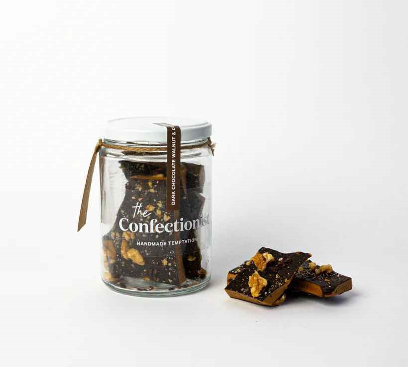Dark Chocolate Walnut Coffee Toffee - Jar, 200g