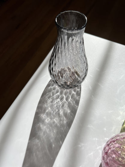 Special Edition Handblown Glass Vase - Smoky Grey