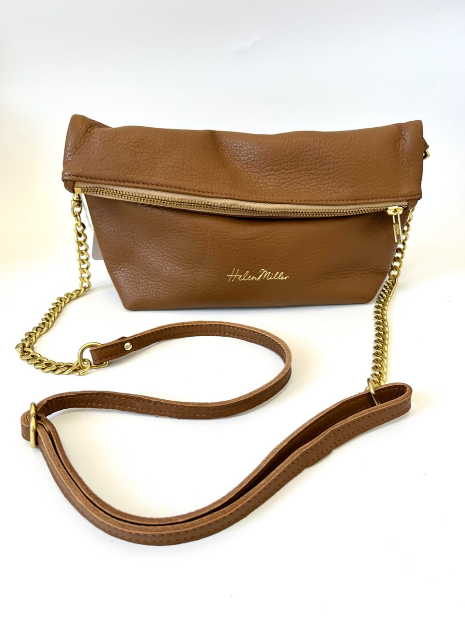 Mini Straight-Based Slouch - Biscuit Leather